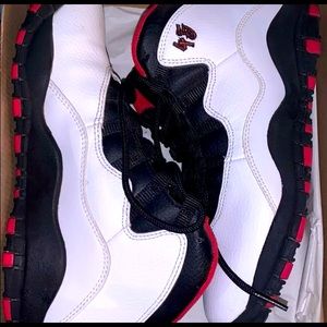 Jordan 10 red white black